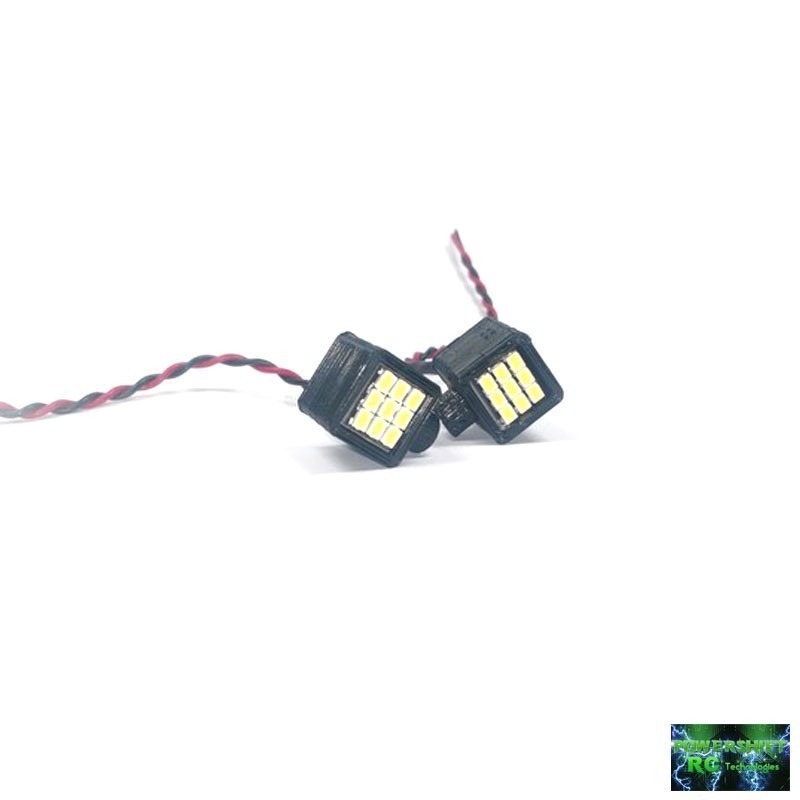 2 FANALI QUADRATI 18 LED SMD - Powershift RC